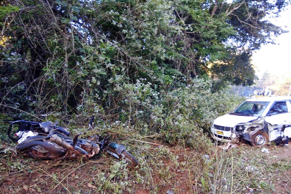 ಕಾರು-ಬೈಕ್ ಢಿಕ್ಕಿ: ವ್ಯಕ್ತಿ ಮೃತ್ಯು